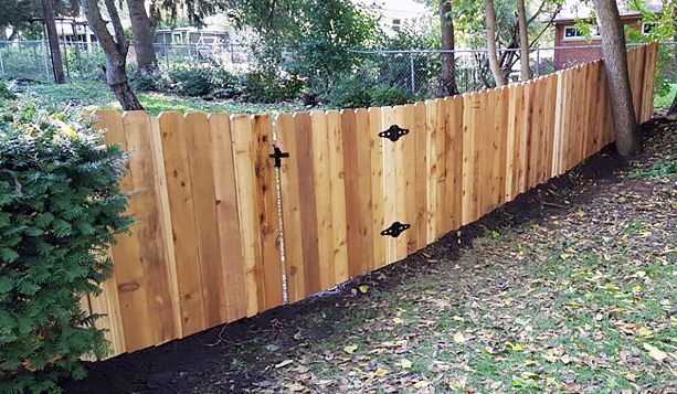 4' Tall Cedar Privacy Fence