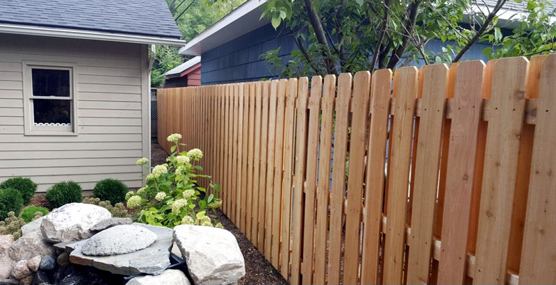 Cedar Shadowbox Fence
