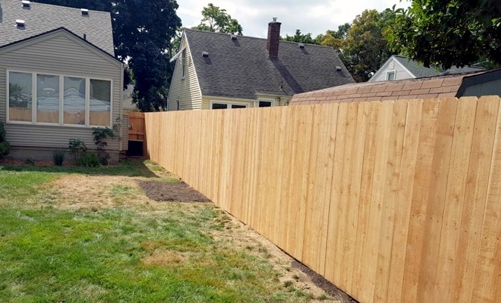 Standard Dogear Wood Privacy Fence