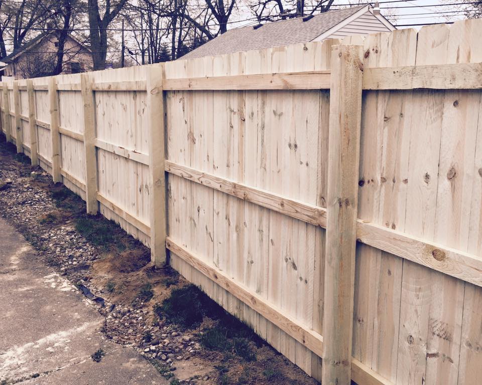 Wood Privacy Fence (Bad Side)