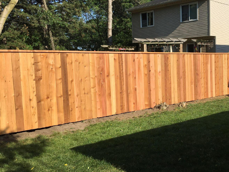 Cedar Privacy Fence w/ Router Top